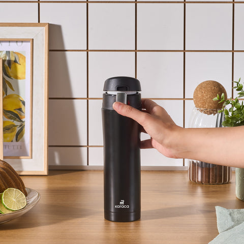 Karaca Pluton, Thermos, 450ML, Noir