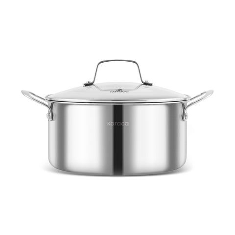 Ensemble de Casseroles Karaca Ceramica Steel 3Ply en Acier Inoxydable