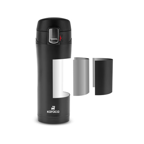 Karaca Pluton, Thermos, 350ML, Noir