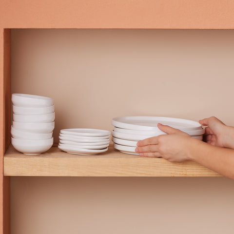 Karaca Stream Bone Meridian Service Petit-Déjeuner 34 Pièces pour 6 Personnes – Blanc