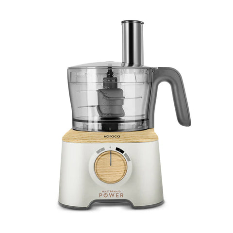 Robot de cuisine multifonction Karaca Mastermaid Power 10-en-1 – 2000 W – Wood Craft