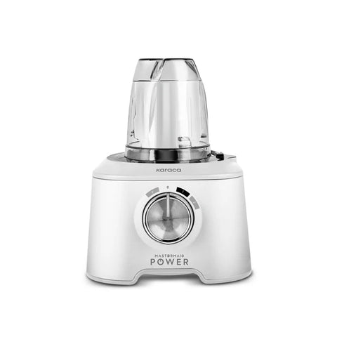 Robot de cuisine multifonction Karaca Mastermaid Power 10-en-1 – 2000 W – Wood Craft