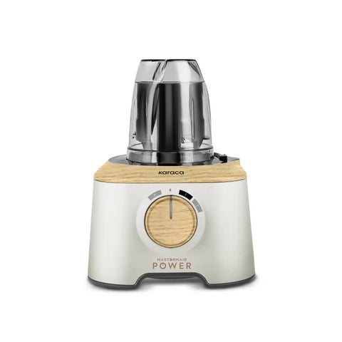 Robot de cuisine multifonction Karaca Mastermaid Power 10-en-1 – 2000 W – Wood Craft