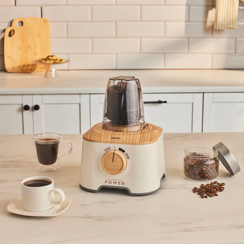 Robot de cuisine multifonction Karaca Mastermaid Power 10-en-1 – 2000 W – Wood Craft