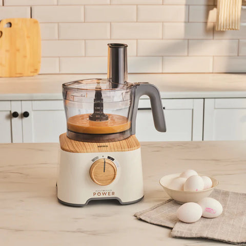 Robot de cuisine multifonction Karaca Mastermaid Power 10-en-1 – 2000 W – Wood Craft