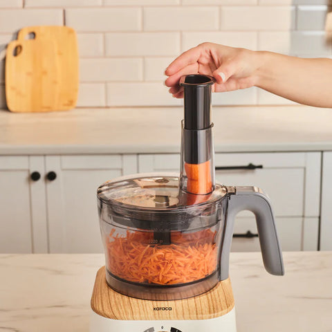 Robot de cuisine multifonction Karaca Mastermaid Power 10-en-1 – 2000 W – Wood Craft