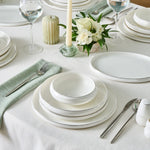 Karaca Stream Bone Sunset Platine Service de Table 53 Pièces pour 12 Personnes
