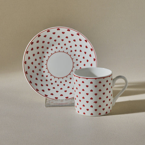 Karaca Sweet Love Coffee Cup Set for 2 Persons – 90 ml