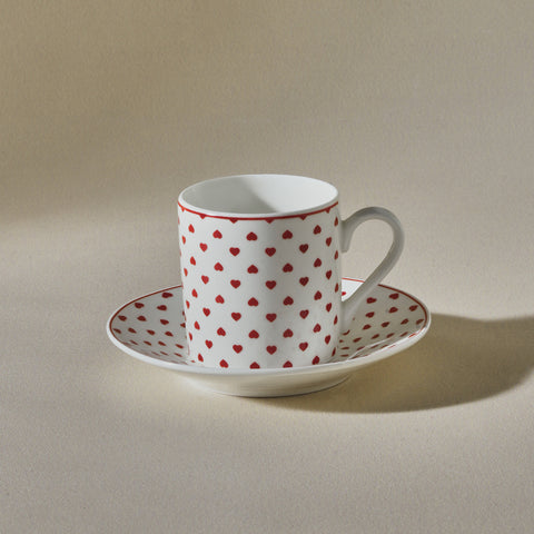 Karaca Sweet Love Coffee Cup Set for 2 Persons – 90 ml