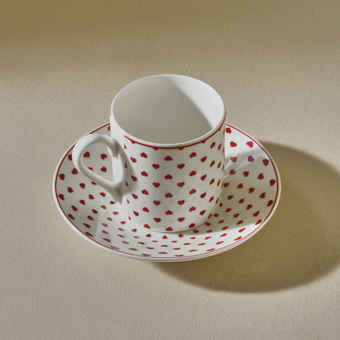 Karaca Sweet Love Coffee Cup Set for 2 Persons – 90 ml