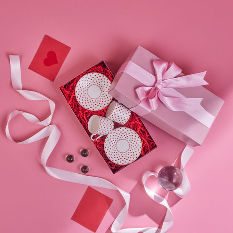 Karaca Sweet Love Coffee Cup Set for 2 Persons – 90 ml