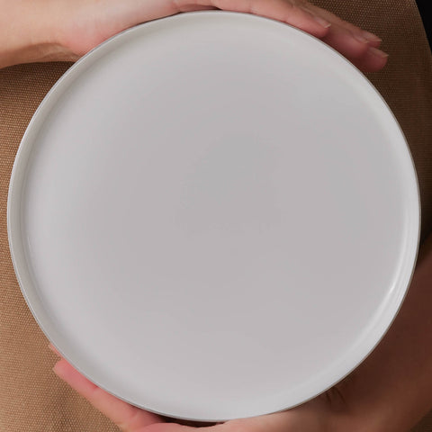 Karaca Forever Bone Bomo Service Petit-Déjeuner 22 Pièces pour 6 Personnes – Platine