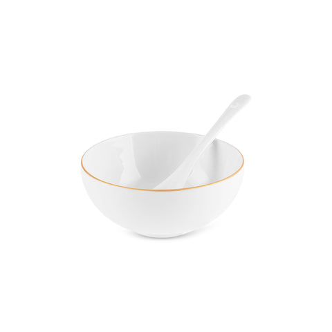 Karaca Forever Bone Fika Ensemble De Petit-Déjeuner 22 Pièces Pour 6 Personnes Or