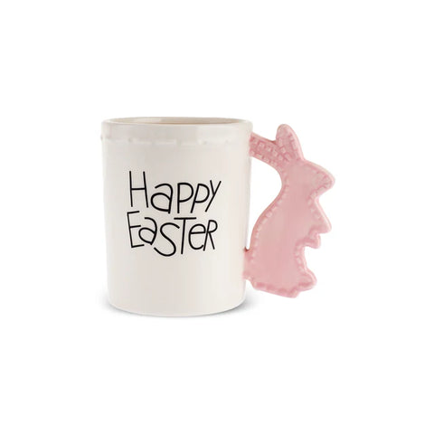 Karaca Easter Mug, 520 ml, Rose-Blanc