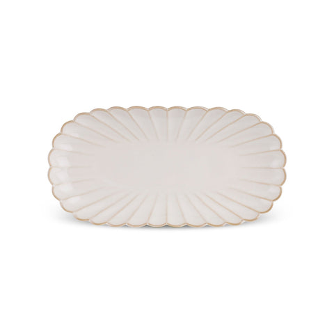 Karaca New Daisy Plat de service rectangulaire, 23 cm