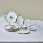 Karaca Bone China İznik Service 26 pièces pour 6 personnes, Multicolore