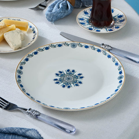 Karaca Bone China İznik Service 26 pièces pour 6 personnes, Multicolore