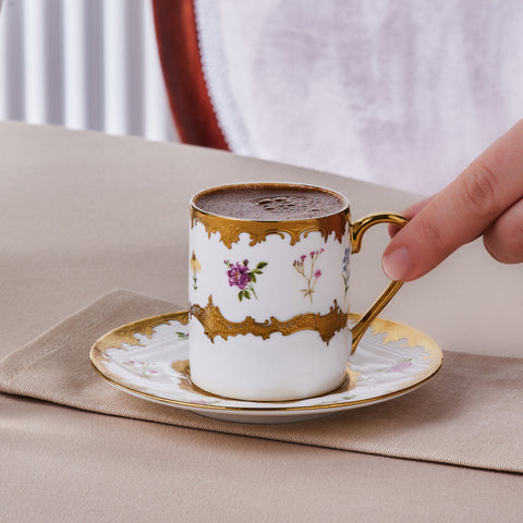 Karaca Bihter, Service de Tasses à Café pour 6 personnes, 90ML