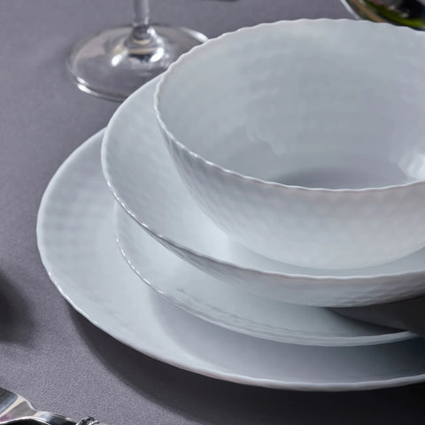 Service de vaisselle Karaca White Diamond Opal, 6 personnes, 24 pièces