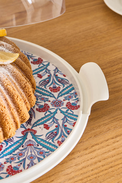 Karaca Mar cloche à gâteau avec couvercle, 35 cm