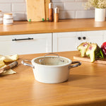 Karaca Swiss Crystal Almond Cream Casserole Avec Poignées 20 cm