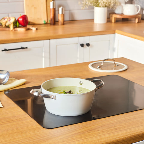 Karaca Swiss Crystal Almond Cream Casserole Avec Poignées 20 cm