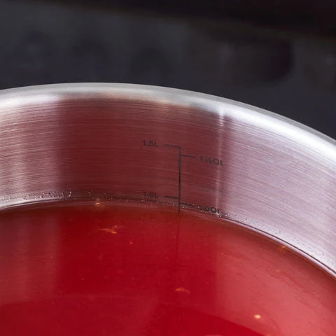 Casserole à induction en acier inoxydable Karaca Elite avec couvercle, 18 cm, argent