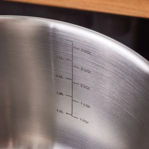 Faitout en acier inoxydable à induction Karaca Elite avec couvercle, 20 cm, argent