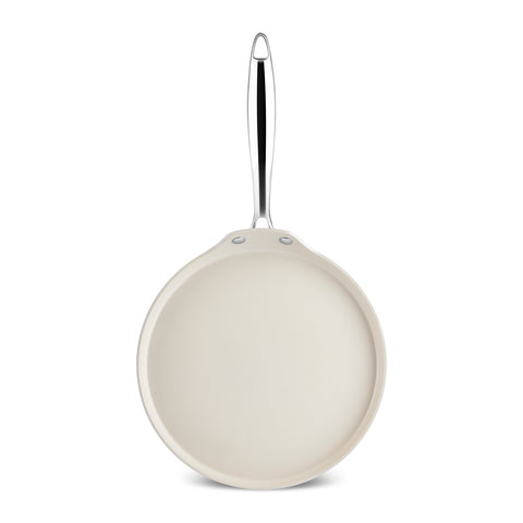 Karaca Swiss Crystal Almond Cream, Poêle à Crêpes, 25cm