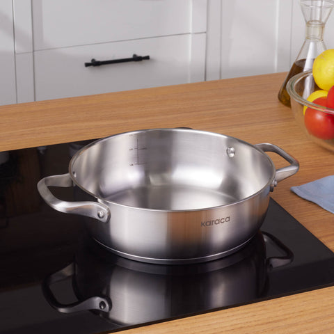 Karaca Elite, Casserole en Acier, 24cm, 3L