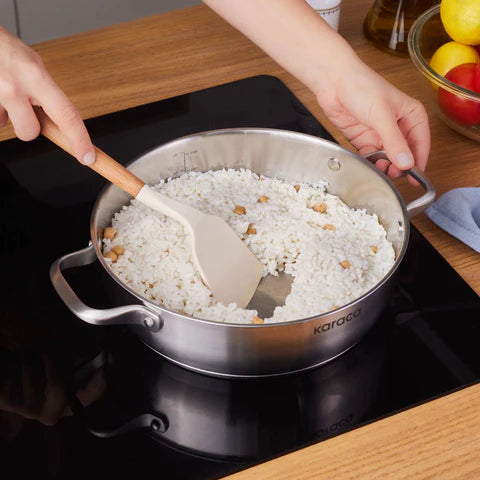 Karaca Elite – Casserole plate en acier inoxydable 26 cm, 3,4 L