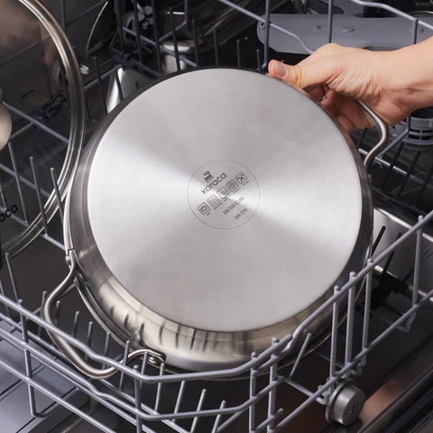 Karaca Elite – Casserole plate en acier inoxydable 26 cm, 3,4 L