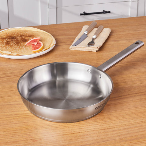 Poele acier inoxydable 18 10 - Table de cuisine Poele acier inoxydable 18 10 - Table de cuisine