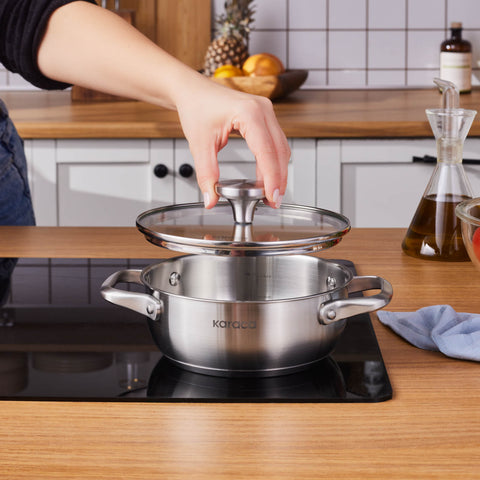 Karaca Elite, Casserole en Acier, 18cm