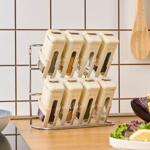 Karaca Luminous, Ensemble de pots à épices 9 pièces, Crème