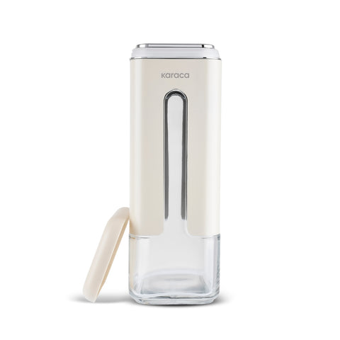 Karaca Luminous, bocal de conservation, 1210 ml, crème