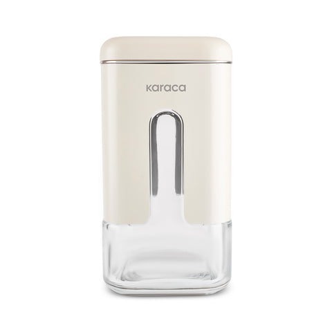 Karaca Luminous, bocal de conservation, 750 ml, crème
