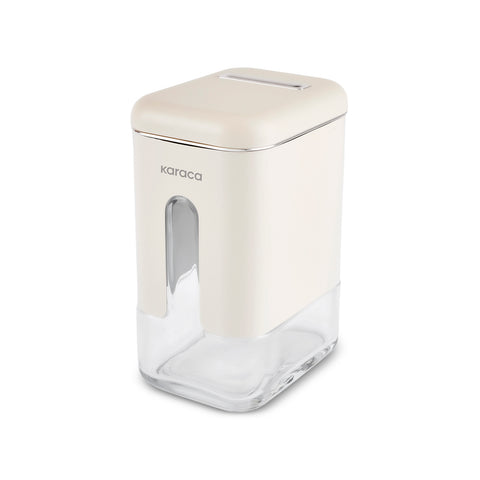 Karaca Luminous, bocal de conservation, 750 ml, crème