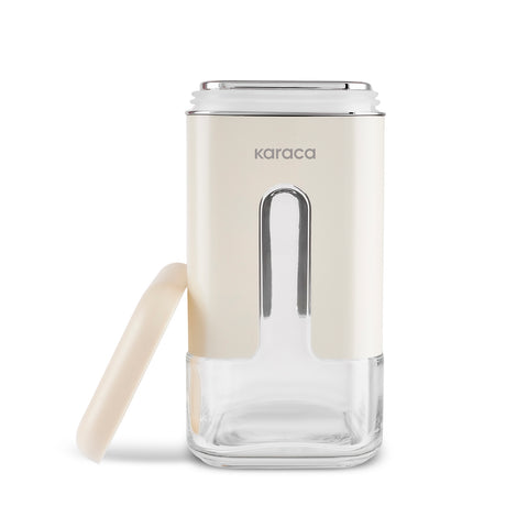 Karaca Luminous, bocal de conservation, 750 ml, crème