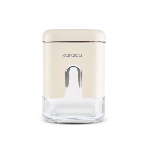 Karaca Luminous, bocal de conservation, 480 ml, crème