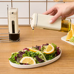Karaca Luminous Ensemble de 3 Bouteilles en Verre pour Huile et Vinaigre, Inox