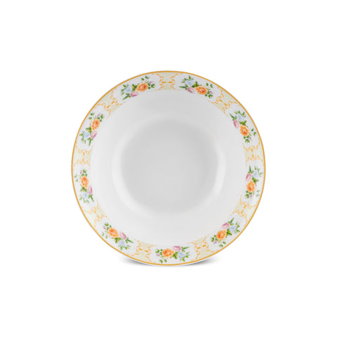 Karaca Forever Bone Britrose Service de Table 53 Pièces pour 12 Personnes