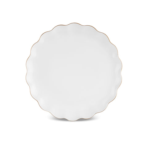 Karaca Fine Pearl Extra Shell Service de Table 55 pièces pour 12 personnes Or