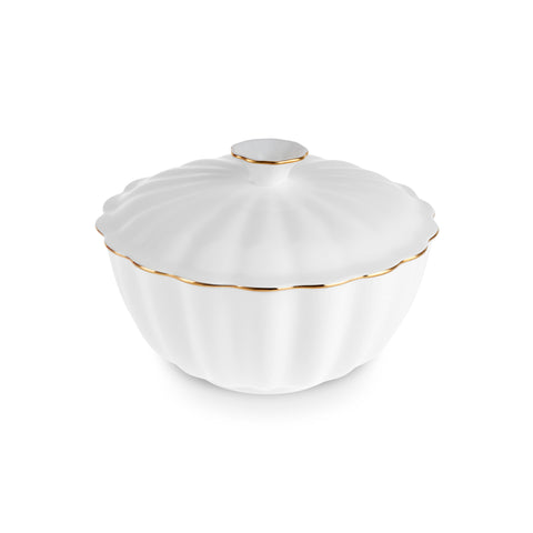 Karaca Fine Pearl Extra Shell Service de Table 55 pièces pour 12 personnes Or