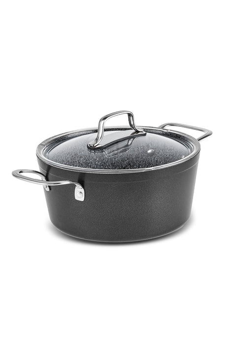 Karaca Biogranit Power-Inox Monet – Batterie de cuisine 8 pièces Noir