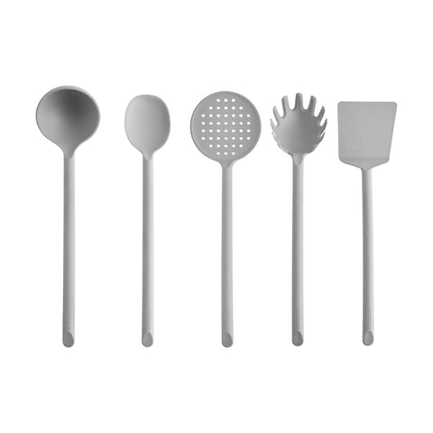 Karaca Simple Set d’Ustensiles de Cuisine 5 pièces, Gris