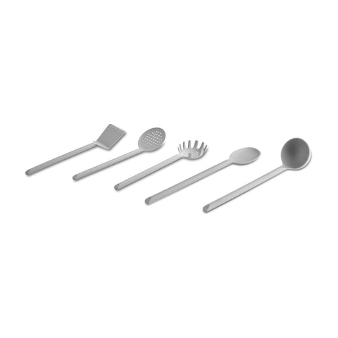 Karaca Simple Set d’Ustensiles de Cuisine 5 pièces, Gris