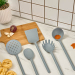 Karaca Simple Set d’Ustensiles de Cuisine 5 pièces, Gris