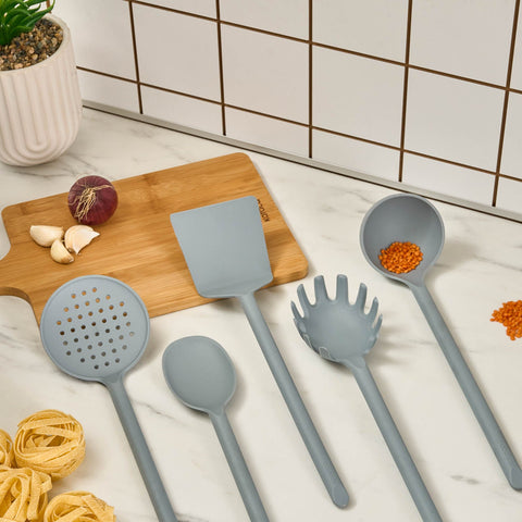 Karaca Simple Set d’Ustensiles de Cuisine 5 pièces, Gris