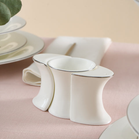 Karaca Fine Pearl Extra Argento Platin Service De Table 55 Pièces Pour 12 Personnes